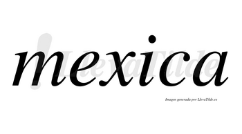 Mexica no lleva tilde con vocal tónica en la «i»