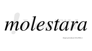 Molestara no lleva tilde con vocal tónica en la primera «a»