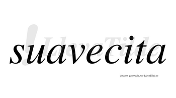 Suavecita  no lleva tilde con vocal tónica en la «i»