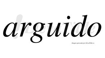 Arguido no lleva tilde con vocal tónica en la «i»