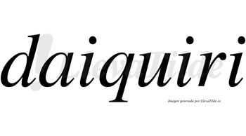Daiquiri no lleva tilde con vocal tónica en la «u»