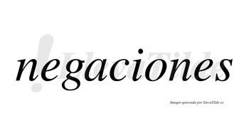 Negaciones no lleva tilde con vocal tónica en la «o»