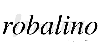 Robalino  no lleva tilde con vocal tónica en la «i»
