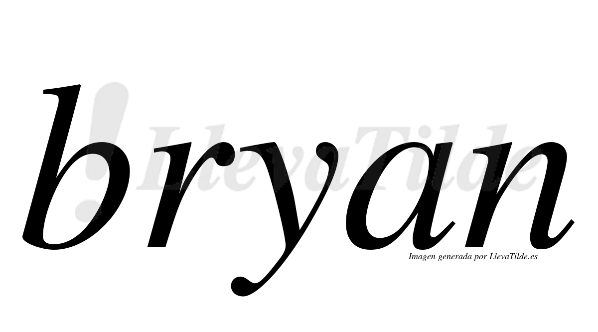 ¿Lleva tilde bryan? | LlevaTilde.es