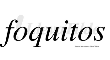 Foquitos  no lleva tilde con vocal tónica en la «i»