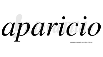Aparicio  no lleva tilde con vocal tónica en la primera «i»