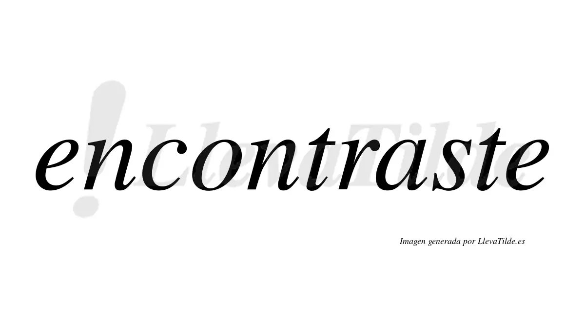 encontrastes