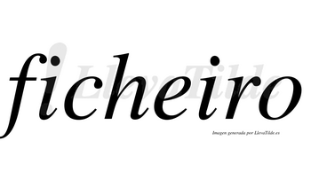 Ficheiro  no lleva tilde con vocal tónica en la «e»