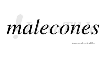 Malecones  no lleva tilde con vocal tónica en la «o»