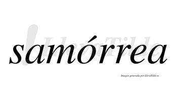 Samórrea lleva tilde con vocal tónica en la «o»
