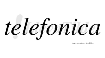 Telefonica  no lleva tilde con vocal tónica en la «i»