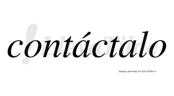 Contáctalo lleva tilde con vocal tónica en la primera «a»
