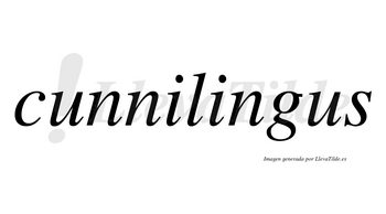 Cunnilingus  no lleva tilde con vocal tónica en la segunda «i»