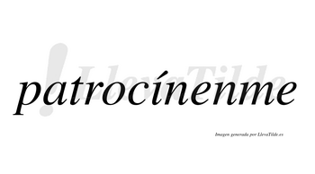 Patrocínenme  lleva tilde con vocal tónica en la «i»