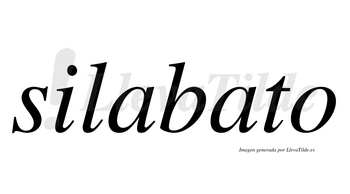 Silabato  no lleva tilde con vocal tónica en la segunda «a»