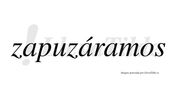 Zapuzáramos  lleva tilde con vocal tónica en la segunda «a»